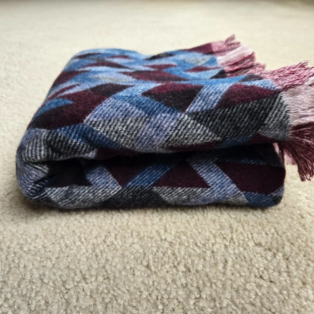 J. Crew Wool Scarf Geometric Thick